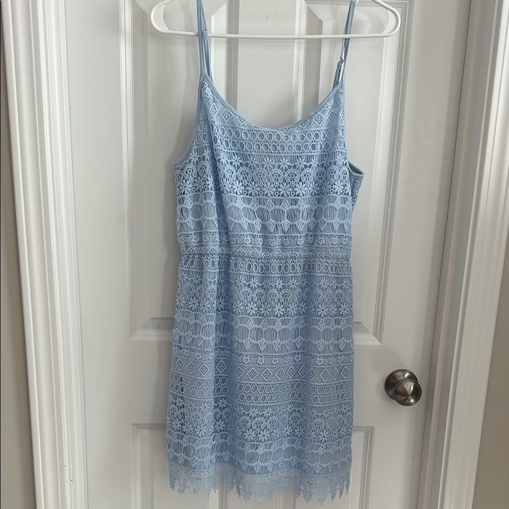 Divided H&M Divided Sky Blue Lace Top